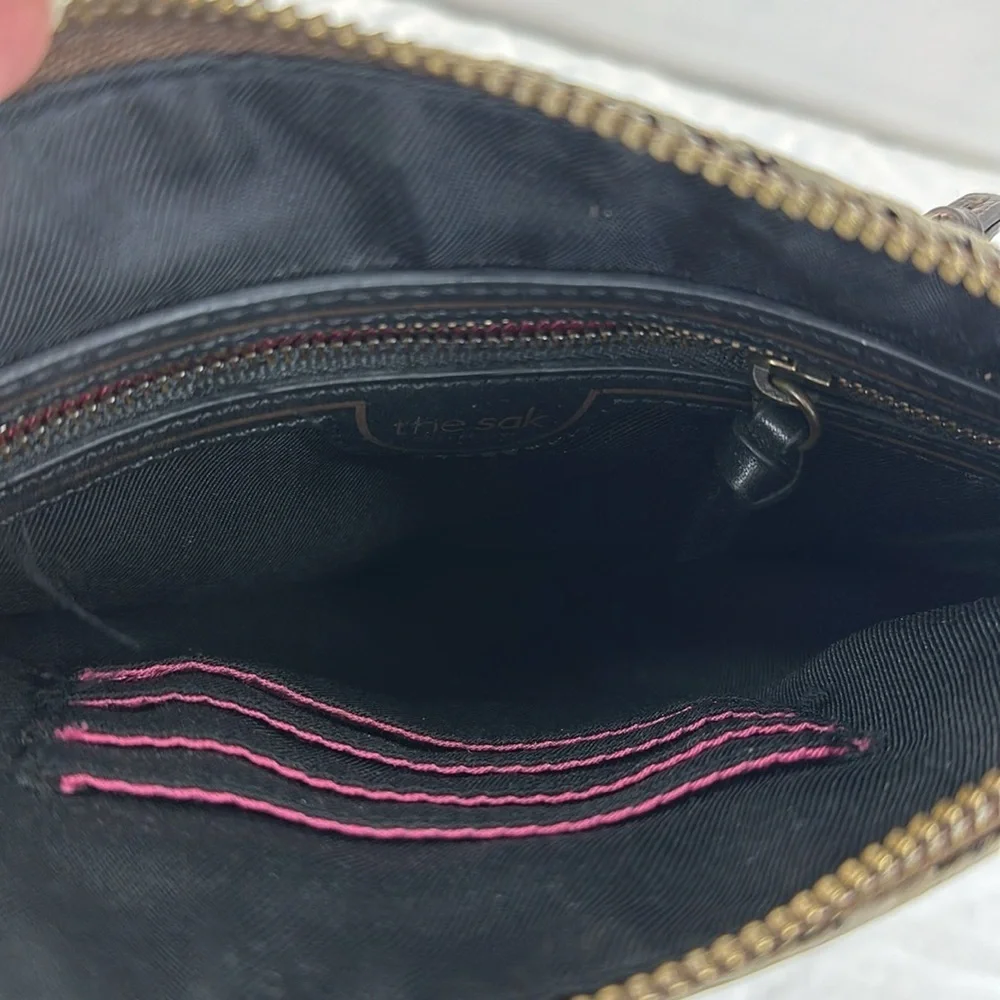 The Sak Snakeskin Small Leather Crossbody